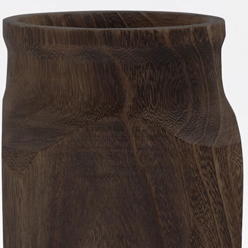 Wood Effect Vase – Natural Brown
